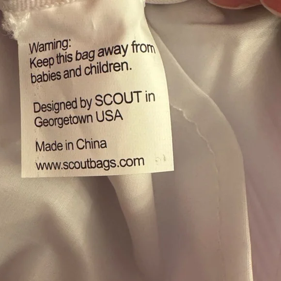 SCOUT Packin' Heat Makeup Bag featuring a pink and white wavy stripe pattern. - Picture 15 of 15